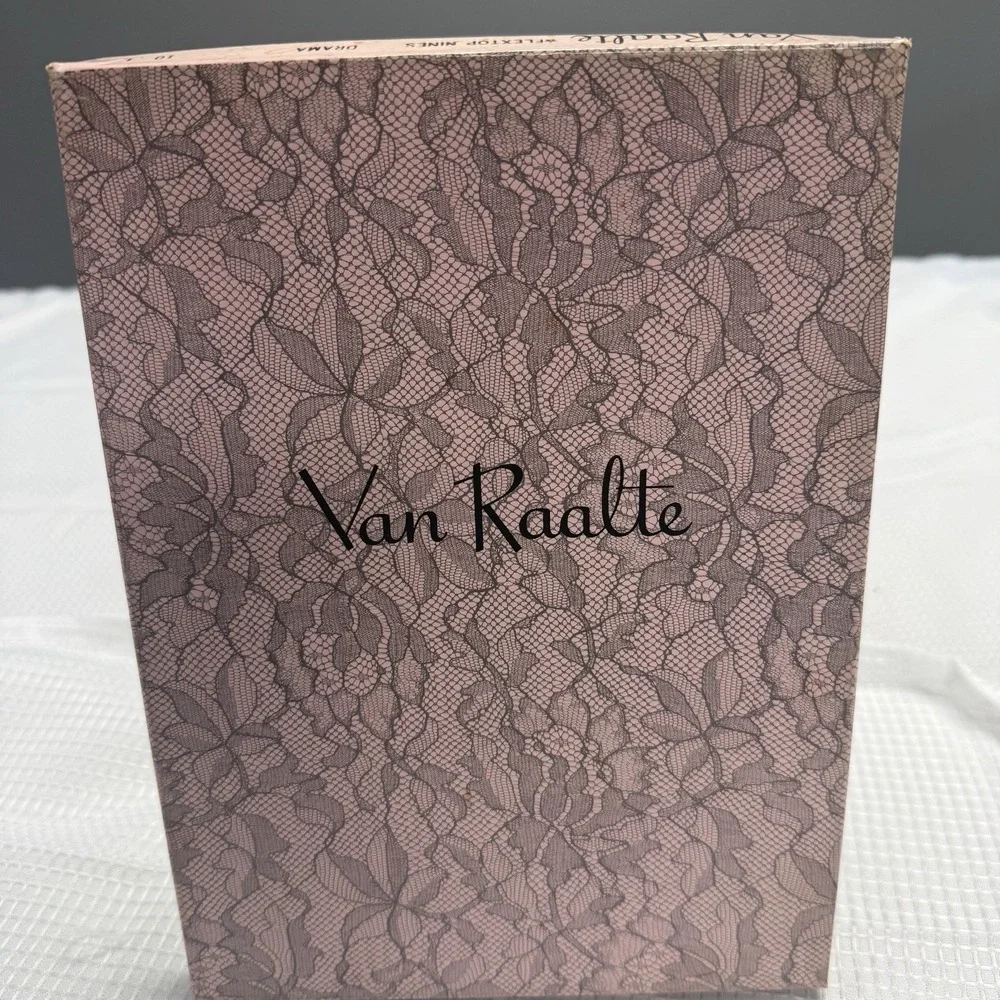 2-Vtg 50s VAN RAALTE Flextop Nines Drama 10 L Nylon Hose Stockings Seam New Box